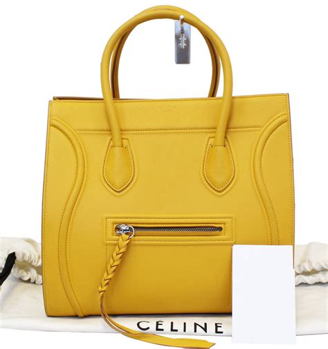 celine yellow phantom bag